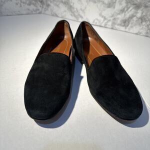 Vionic Willa Black Suede Velvet Flats Women’s Size 7 Comfort Orthotic Slip‑On